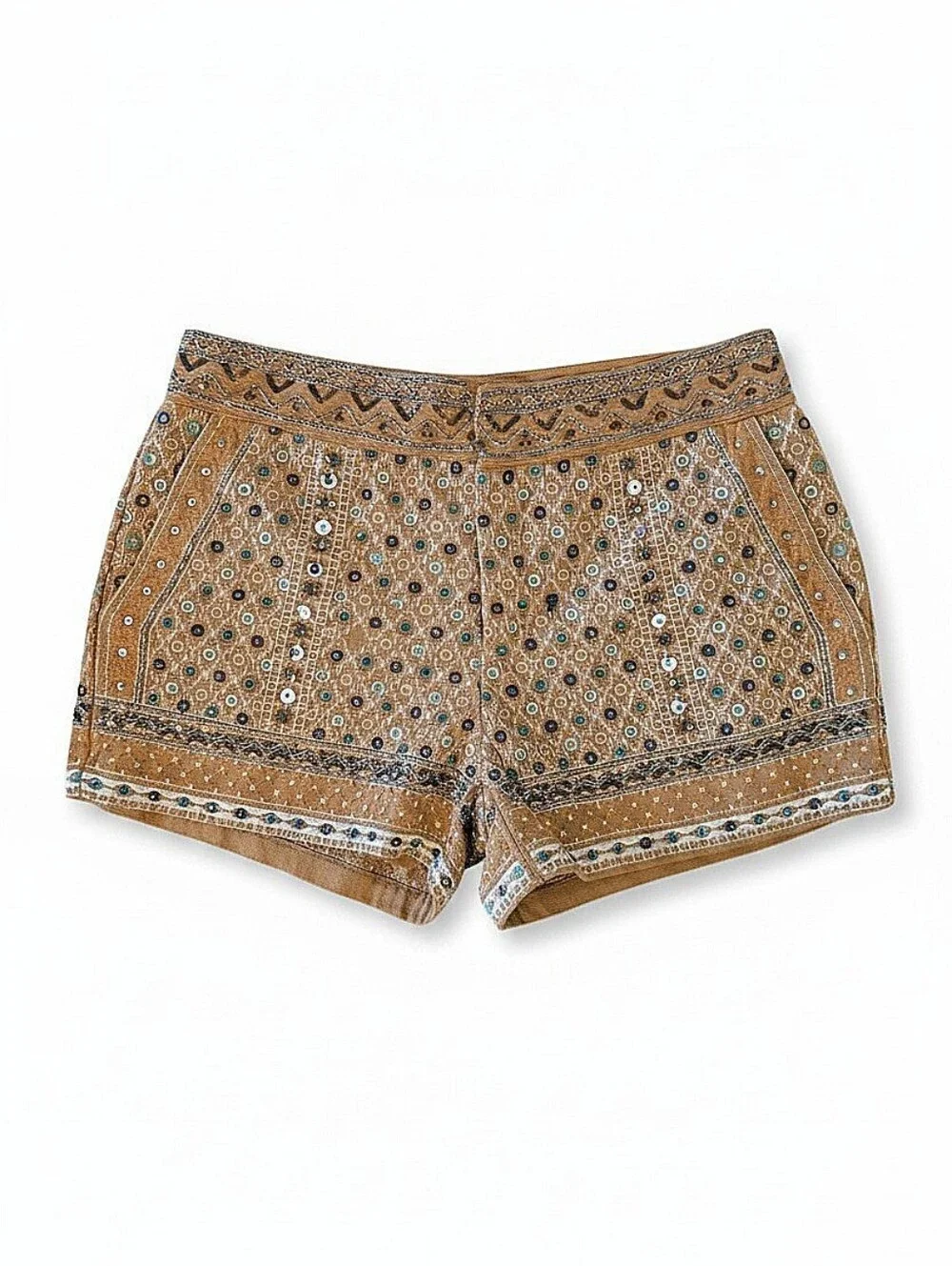 NWT! Freeway Embellished Mustard Women’s Shorts